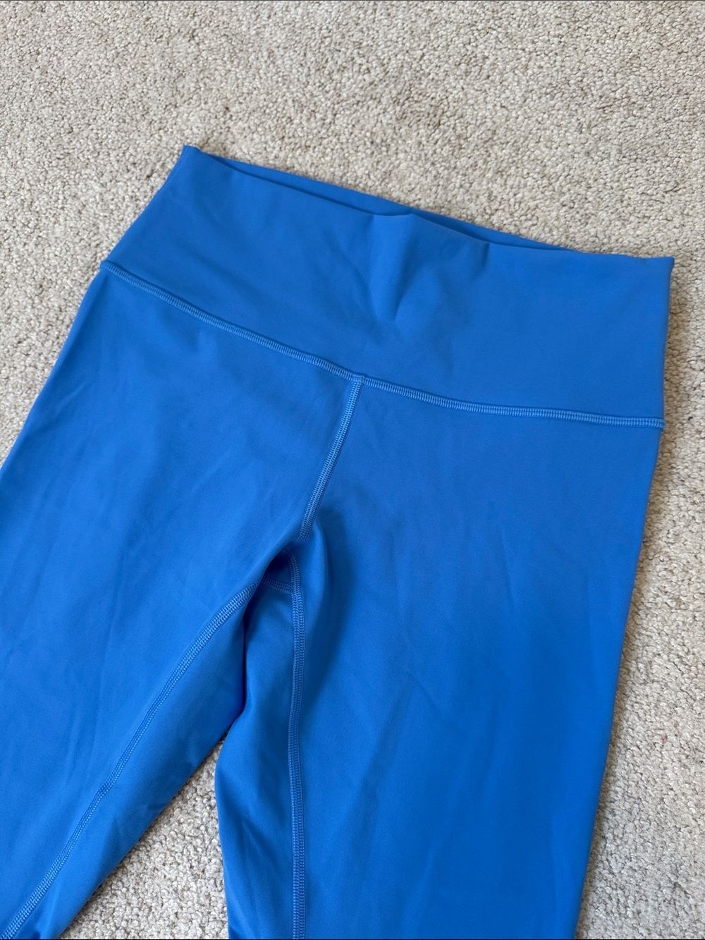 lululemon Wunder Under High-Rise Crop Leggings 23" Blue Nile Sz10 - Picture 3 of 7